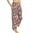 thumbnail image 1 of Picia Foxes Womens Soft Woven Cotton Elastic Waistband Sleep Pajama Pant Lounge Sleep Pant With Pockets And Drawstring-Large, 1 of 9