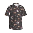 thumbnail image 1 of Picia French Bulldogs Gentle Cotton Regular Fit Short Sleeve Casual Hawaiian Shirt for Men-Medium, 1 of 8