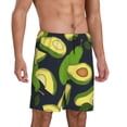 thumbnail image 1 of Picia Fresh Avocado Pajama Shorts for Men, Men's Pajama Bottoms, Sleepwear,Short Pajama Pants-Small, 1 of 9