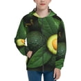 thumbnail image 1 of Picia Fresh Avocados for Boys Fashion Full-zip Hoodies & Sweatshirts with Kangaroo Pocket,Zip-up Hooded Sweatshirt for Kid, Moisture Wicking & Breathable-Small, 1 of 6