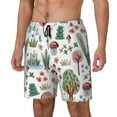 thumbnail image 1 of Picia Frog and Forest Plants pattern Mens Swim Trunks with Compression Liner Stretch Beach Shorts Quick Dry with Zipper Pockets No-Chafing Board Shorts-Medium, 1 of 9