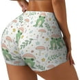 thumbnail image 1 of Picia Frog and Mushrooms Printed Workout Shorts for Women Seamless Scrunch Butt Lifting High Waisted Yoga Gym Booty Running Moisture-wicking Short Pants-X-Large, 1 of 9