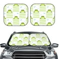 thumbnail image 1 of Picia Frogs and Dragonflies 2 Piece Car Windshield Sun Shade Foldable | Foldable Sun Shield for Front Window Blocks UV Rays and Keeps Your Vehicle Cool-Large, 1 of 7