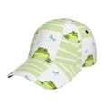 thumbnail image 1 of Picia Frogs and Dragonflies pattern Trucker Low Profile Hat Men Women Baseball Cap Dad Hat Adjustable Unconstructed Plain Cap, 1 of 9