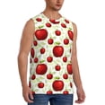 thumbnail image 1 of Picia Fruit Apples mens Cotton Tank Undershirts , Moisture-wicking Ribbed Tanks, Lightweight Cotton Tank Undershirts-Small, 1 of 8