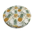 thumbnail image 1 of Picia Fruit Pineapples Pattern Round Stool Covers Comfy Seat Covers Stretch Removable Washable Chair Slipcover Round Bar Chair Cushion Cover-12 inch, 1 of 7