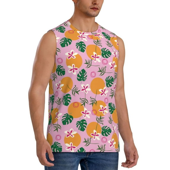 Picia Fruit mens Cotton Tank Undershirts , Moisture-wicking Ribbed Tanks, Lightweight Cotton Tank Undershirts-Medium