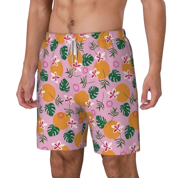 Picia Fruit pattern Mens Swim Trunks with Compression Liner Stretch Beach Shorts Quick Dry with Zipper Pockets No-Chafing Board Shorts-XX-Large