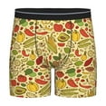 thumbnail image 1 of Picia Fruits And Vegetables Pattern Men's Athletic Long Leg Briefs , Performance Stretch Underwear，Moisture-Wicking, 1 of 7