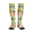 thumbnail image 1 of Picia Fruits Peach1 Printed Sports Compression Socks - 15-20mmHg Graduated Compression, High-Performance Soft and Breathable Socks for Men and Women, 1 of 5