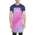 thumbnail image 1 of Picia Fun Rainbow Pink Waterproof Apron for Unisex Adult - Adjustable Bib Apron with Pockets, Ideal for Cooking, Gardening, Painting, and Household Chores, 1 of 9
