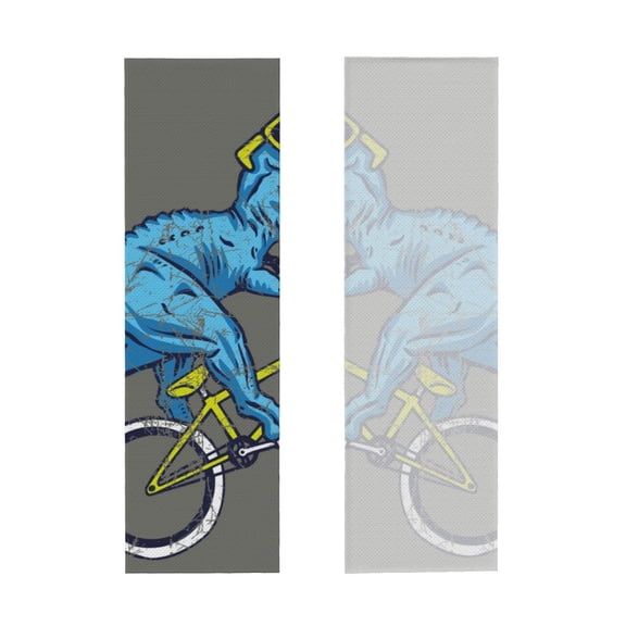 Picia Fun Riding Dinosaur Pattern Cooling Towels (40"x12") Cool Towel, Cold Towel, Microfiber Soft Breathable Chilly Ice Towel