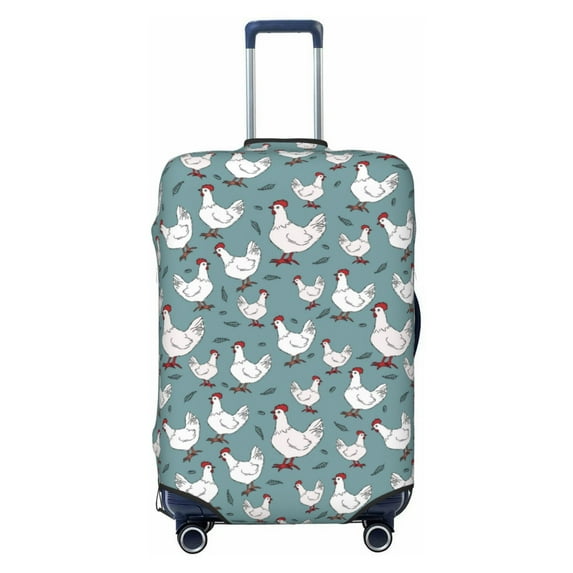 Picia Funny Chicken Luggage Protector Cover Thicken Suitcase Protector Cover Fit 18-32 Inch Luggage-X-Large