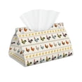 thumbnail image 1 of Picia Funny Chicken Pattern Long Tissue Box Cover,PVC Leather Triangle Holder,Tissue Box Holder with Magnetic Bottom,Facial Paper Organizer Dispenser-7.9"X4.9"X4.5", 1 of 9