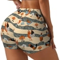 thumbnail image 1 of Picia Funny Chicken Printed Workout Shorts for Women Seamless Scrunch Butt Lifting High Waisted Yoga Gym Booty Running Moisture-wicking Short Pants-Small, 1 of 9