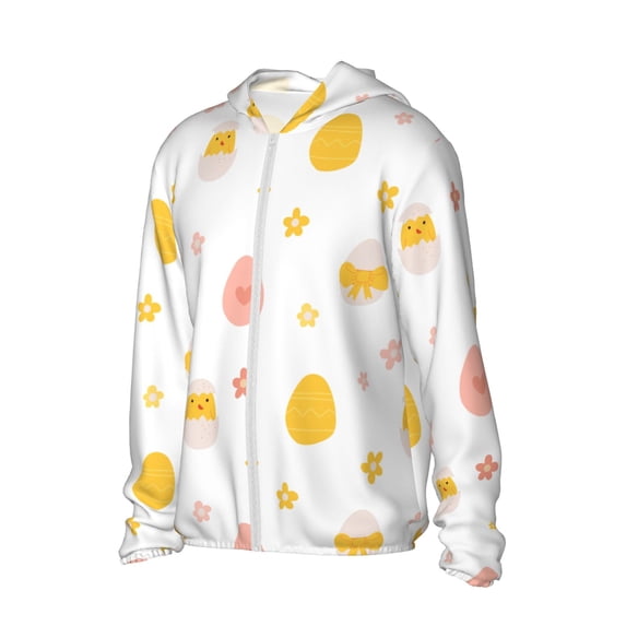 Picia Funny Chicken Women's Men's UPF 50+ Sun Protection Hoodie Shirt Long Sleeve SPF Fishing Outdoor UV Hiking Lightweight Shirts-Large