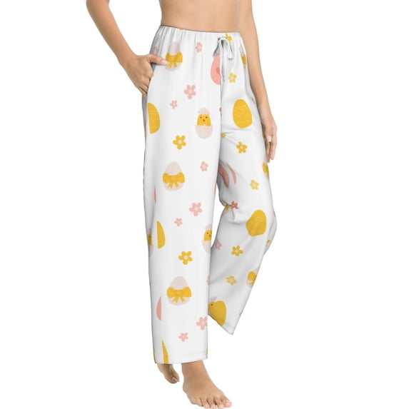 Picia Funny Chicken Womens Soft Woven Cotton Elastic Waistband Sleep Pajama Pant Lounge Sleep Pant With Pockets And Drawstring-Small