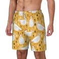 thumbnail image 1 of Picia Funny Chicken pattern Mens Swim Trunks with Compression Liner Stretch Beach Shorts Quick Dry with Zipper Pockets No-Chafing Board Shorts-XX-Large, 1 of 9