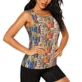 thumbnail image 1 of Picia Funny Dogs Family Pattern Women's Workout Tank Top,Breathable Activewear,Slim Fit Athletic Top,Versatile Workout Moisture-wicking top-, 1 of 9