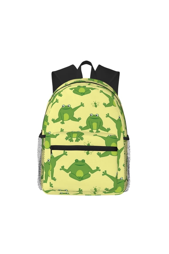 Funny Frogs Large Capacity Backpack Classic Style Backpack Casual Backpack Water-Resistant School Work Travel Outdoor Backpack