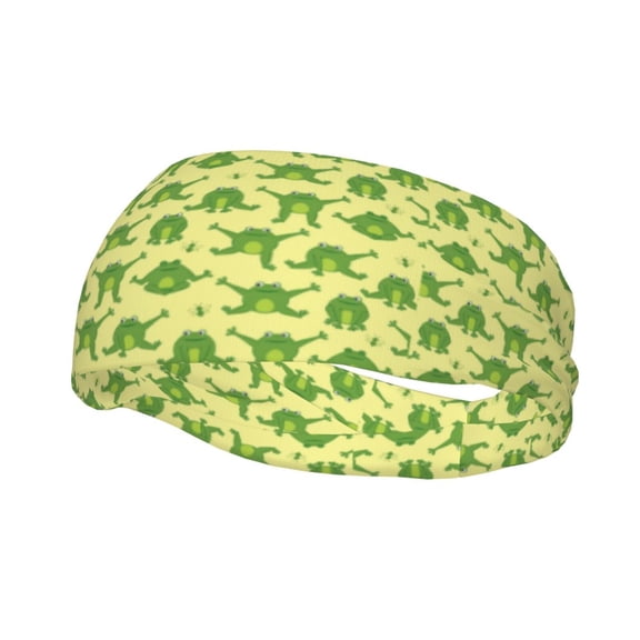 Picia Funny Frogs Print Mens Running Headband,Mens Sweatband Sports Headband for Running,Cycling,Basketball,Yoga,Fitness Workout