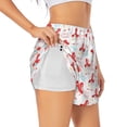 thumbnail image 1 of Picia Funny Gnomes Pattern Women's 2 in 1 Athletic Running Shorts High Waisted Workout Casual Gym Sweat Shorts with Comfy Liner Zipper Pockets-XX-Large, 1 of 9