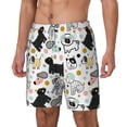 thumbnail image 1 of Picia Funny Puppy pattern Mens Swim Trunks with Compression Liner Stretch Beach Shorts Quick Dry with Zipper Pockets No-Chafing Board Shorts-3X-Large, 1 of 9