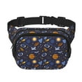 thumbnail image 1 of Picia Galaxy Print Square Double-Layer Waist Bag Mini Adjustable Waist Belt Bag Exercise Running Travel Hiking, 1 of 9