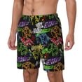 thumbnail image 1 of Picia Game Joysticks pattern Mens Swim Trunks with Compression Liner Stretch Beach Shorts Quick Dry with Zipper Pockets No-Chafing Board Shorts-Medium, 1 of 9