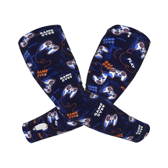Picia Game Pads Arm Sleeves for Men and Women - Tattoo Cover Up UPF 50+ Cooling Sports Sleeve for Basketball Golf Football-One Size