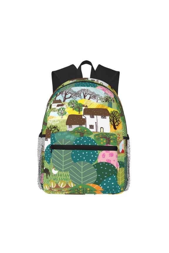 Garden Farm Large Capacity Backpack Classic Style Backpack Casual Backpack Water-Resistant School Work Travel Outdoor Backpack