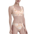 thumbnail image 1 of Picia Geese and Flower Women's High Waisted Bikini Scoop Neck Swimsuit Two Pieces Bathing Suit-Medium, 1 of 8