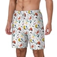 thumbnail image 1 of Picia Geometric Retro pattern Mens Swim Trunks with Compression Liner Stretch Beach Shorts Quick Dry with Zipper Pockets No-Chafing Board Shorts-XX-Large, 1 of 9