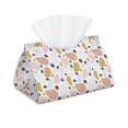 thumbnail image 1 of Picia Geometric Spots Pattern Long Tissue Box Cover,PVC Leather Triangle Holder,Tissue Box Holder with Magnetic Bottom,Facial Paper Organizer Dispenser-7.9"X4.9"X4.5", 1 of 9