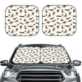 thumbnail image 1 of Picia German Shepherd Dog 2 Piece Car Windshield Sun Shade Foldable | Foldable Sun Shield for Front Window Blocks UV Rays and Keeps Your Vehicle Cool-Small, 1 of 7