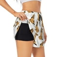thumbnail image 1 of Picia German Shepherd Dog Pattern Women's 2 in 1 Athletic Running Shorts High Waisted Workout Casual Gym Sweat Shorts with Comfy Liner Zipper Pockets-Small, 1 of 9