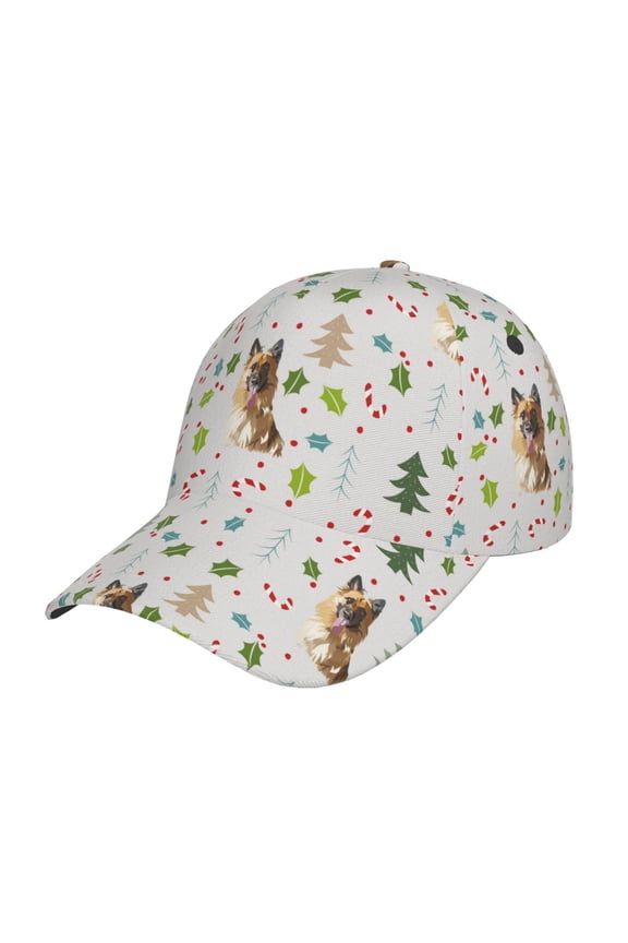 German Shepherd Dog pattern Trucker Low Profile Hat Men Women Baseball Cap Dad Hat Adjustable Unconstructed Plain Cap