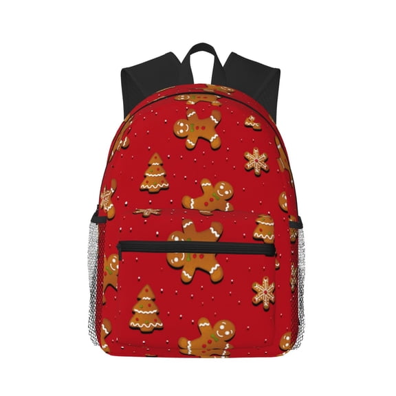 Picia Gingerbread Man Large Capacity Backpack Classic Style Backpack Casual Backpack Water-Resistant School Work Travel Outdoor Backpack