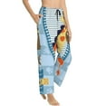 thumbnail image 1 of Picia Giraffe Come Out From Zipper Womens Soft Woven Cotton Elastic Waistband Sleep Pajama Pant Lounge Sleep Pant With Pockets And Drawstring-Large, 1 of 9