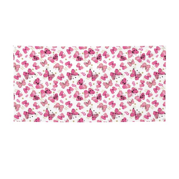 Picia Girl Butterfly Pattern Party Banner, Festive Decoration, Holiday Banner, Celebration Decor, Event Banner, Reusable Party Banner-Small