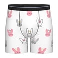 thumbnail image 1 of Picia Girl Rabbit Pattern Men's Athletic Long Leg Briefs , Performance Stretch Underwear，Moisture-Wicking, 1 of 7