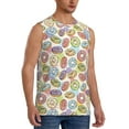 thumbnail image 1 of Picia Glazed Donuts mens Cotton Tank Undershirts , Moisture-wicking Ribbed Tanks, Lightweight Cotton Tank Undershirts-Medium, 1 of 8