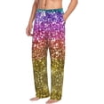 thumbnail image 1 of Picia Glitter Rainbow Mens Soft Woven Cotton Elastic Waistband Sleep Pajama Pant Lounge Sleep Pant With Pockets And Drawstring-XX-Large, 1 of 9
