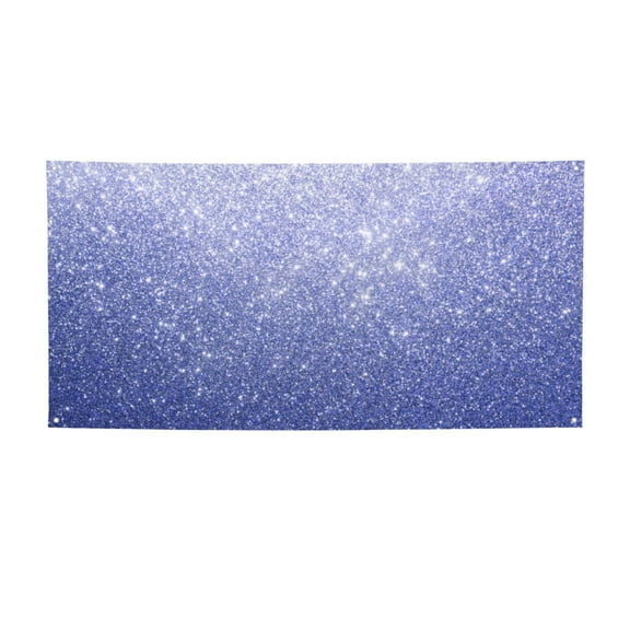 Picia Glittering Blue Purple Pattern Party Banner, Festive Decoration, Holiday Banner, Celebration Decor, Event Banner, Reusable Party Banner-Small