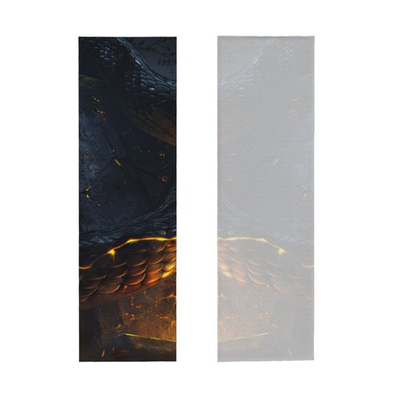 Picia Glowing Snake Dark Forest Pattern Cooling Towels (40"x12") Cool Towel, Cold Towel, Microfiber Soft Breathable Chilly Ice Towel