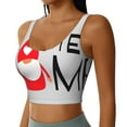 thumbnail image 1 of Picia Gnome Home With A Cute Gnome Sports Bra for Women,Padded Strappy Sports Bras Medium Support Yoga Bra with Removable Cups,Running Yoga Bra-, 1 of 9