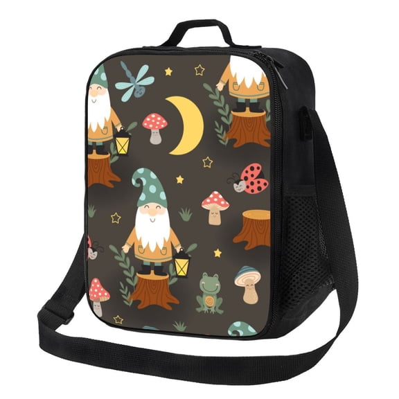Picia Gnome Insect Frog Lunch box Lunch bag for men women Large capacity Lunchbox Reusable Lunch bags Insulated Lunch bag Lunch box cooler