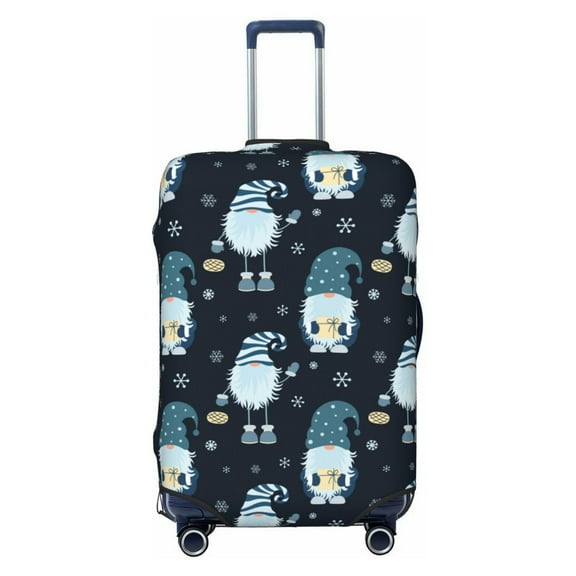 Picia Gnome and Snowflakes Luggage Protector Cover Thicken Suitcase Protector Cover Fit 18-32 Inch Luggage-X-Large
