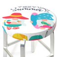 thumbnail image 1 of Picia Gnomes Summer pattern Round Stool Covers Comfy Seat Covers Stretch Removable WashableChair Slipcover Round Bar Chair Cushion Cover-12 inch, 1 of 7