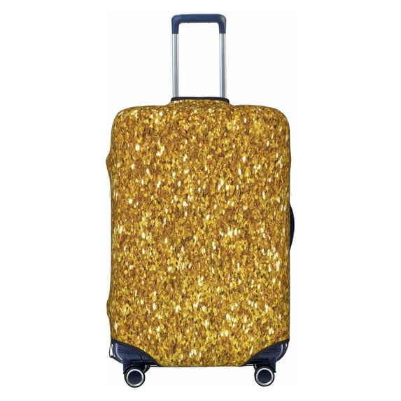 Picia Gold Glitter Luggage Protector Cover Thicken Suitcase Protector Cover Fit 18-32 Inch Luggage-Large